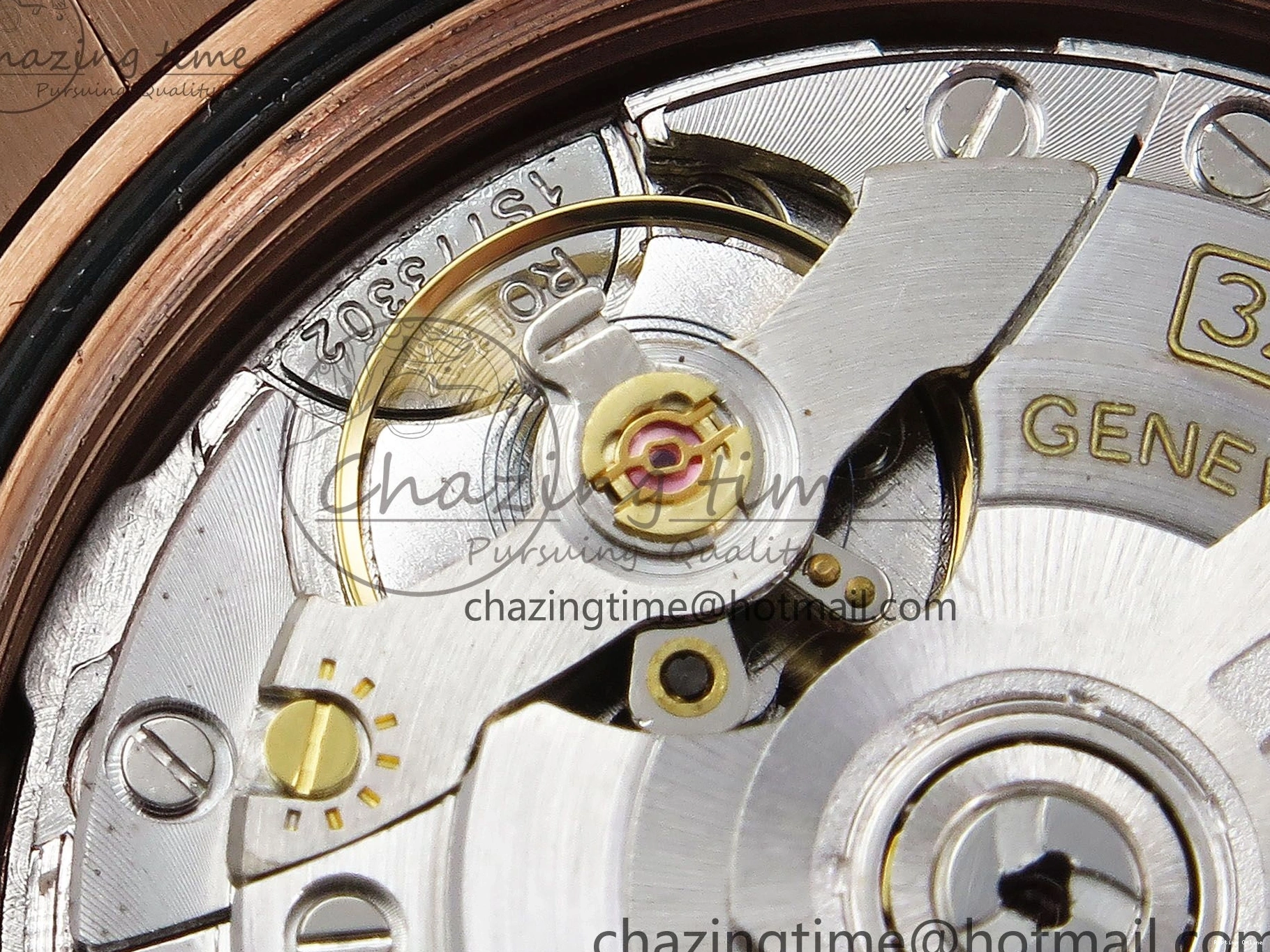 0125 SunProtective Day Date 40 RG JDF 904L Steel Brown Textured Stick Dial on President Bracelet VR3255 V3 (Gain Weight) 1359